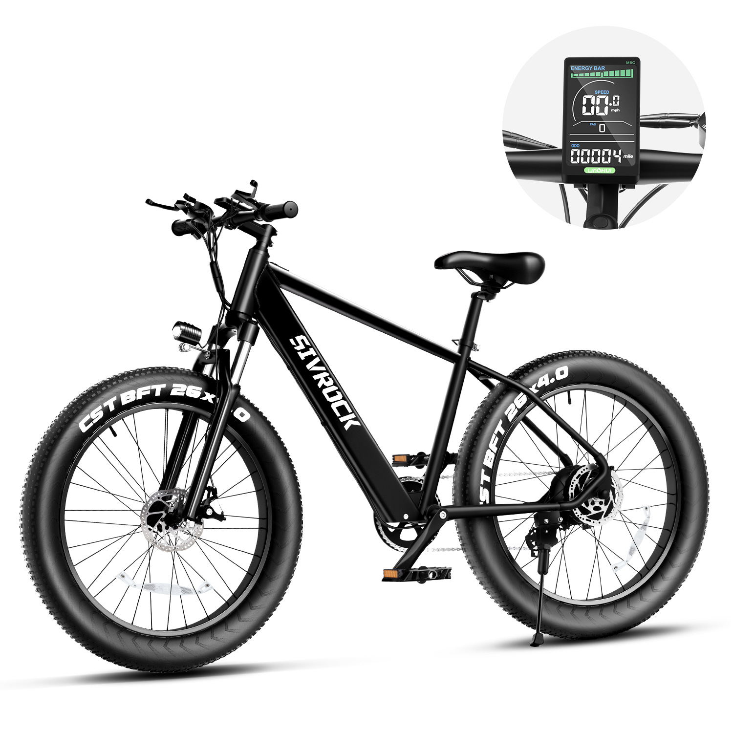 Durable Electric Mountain Bike with 7 Speeds, Dual Disc Brakes, and FrExperience the ultimate off-road adventure with this high-performance 1000W Electric Mountain Bike. Designed for adults, this bike features a powerful 48V lithium-ioLibre Tienda7 Speeds, Dual Disc Brakes,