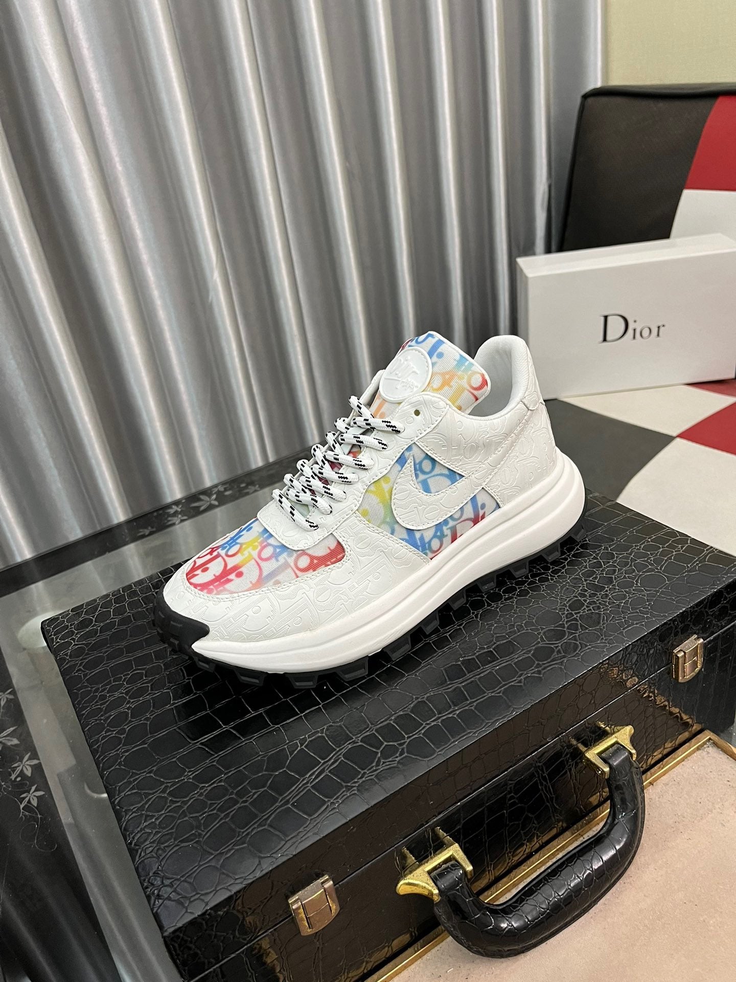 Elegant design of Dior Walk ‘n’ Dior replica embroidered footwear